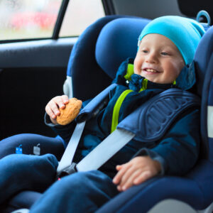 child car blue guard seat