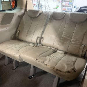Three seat backseat with mold
